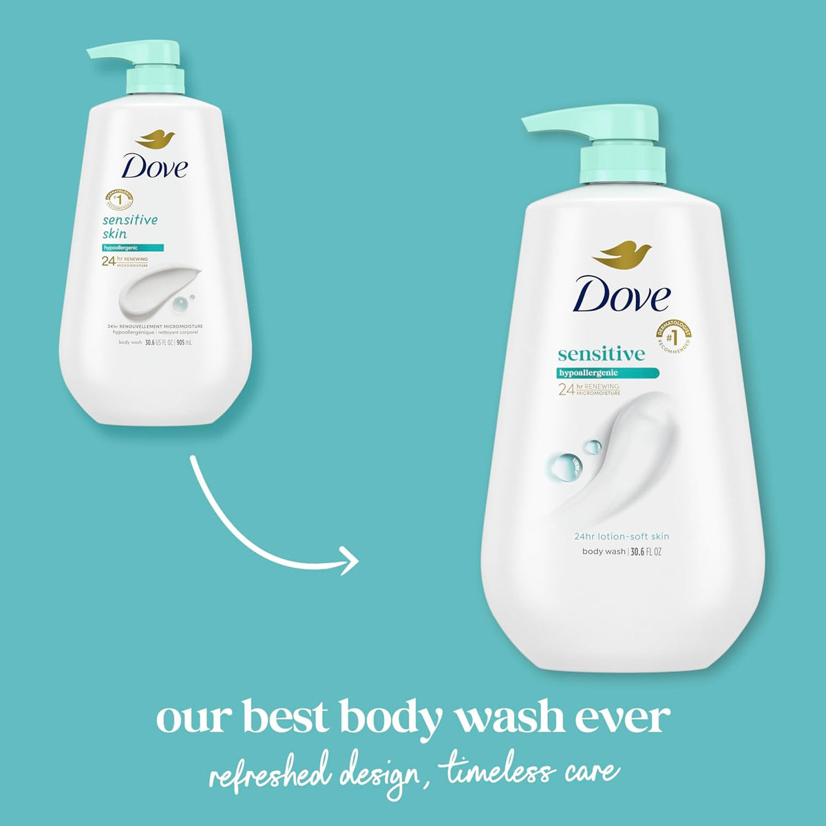 Dove Sensitive Skin Body Wash – 30.6 oz
