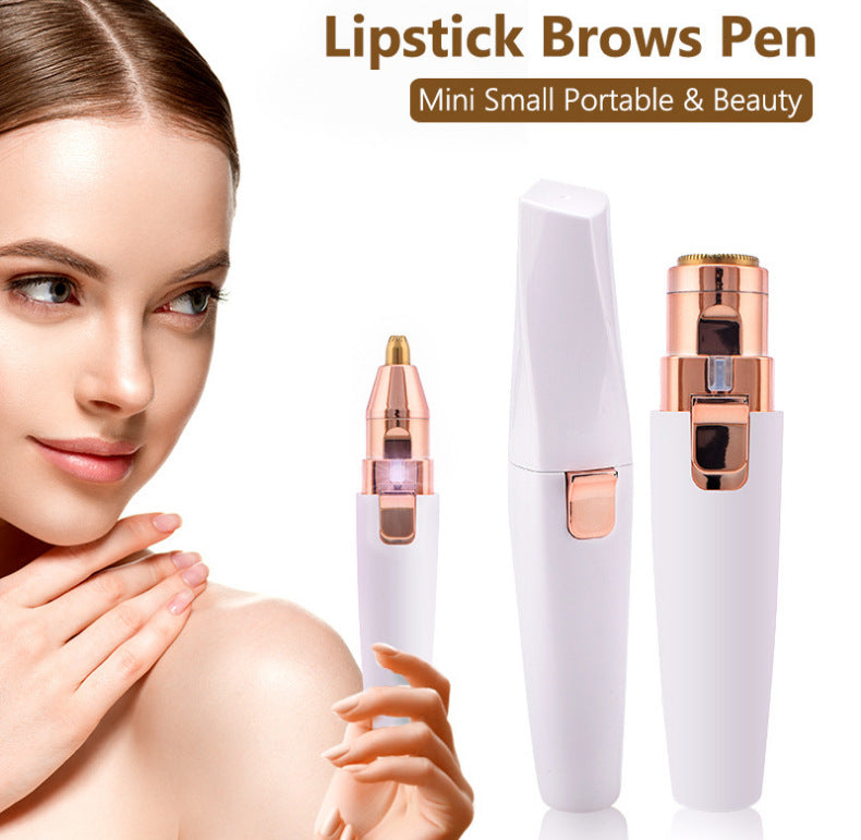 2-in-1 Mini Electric Eyebrow & Facial Hair Trimmer