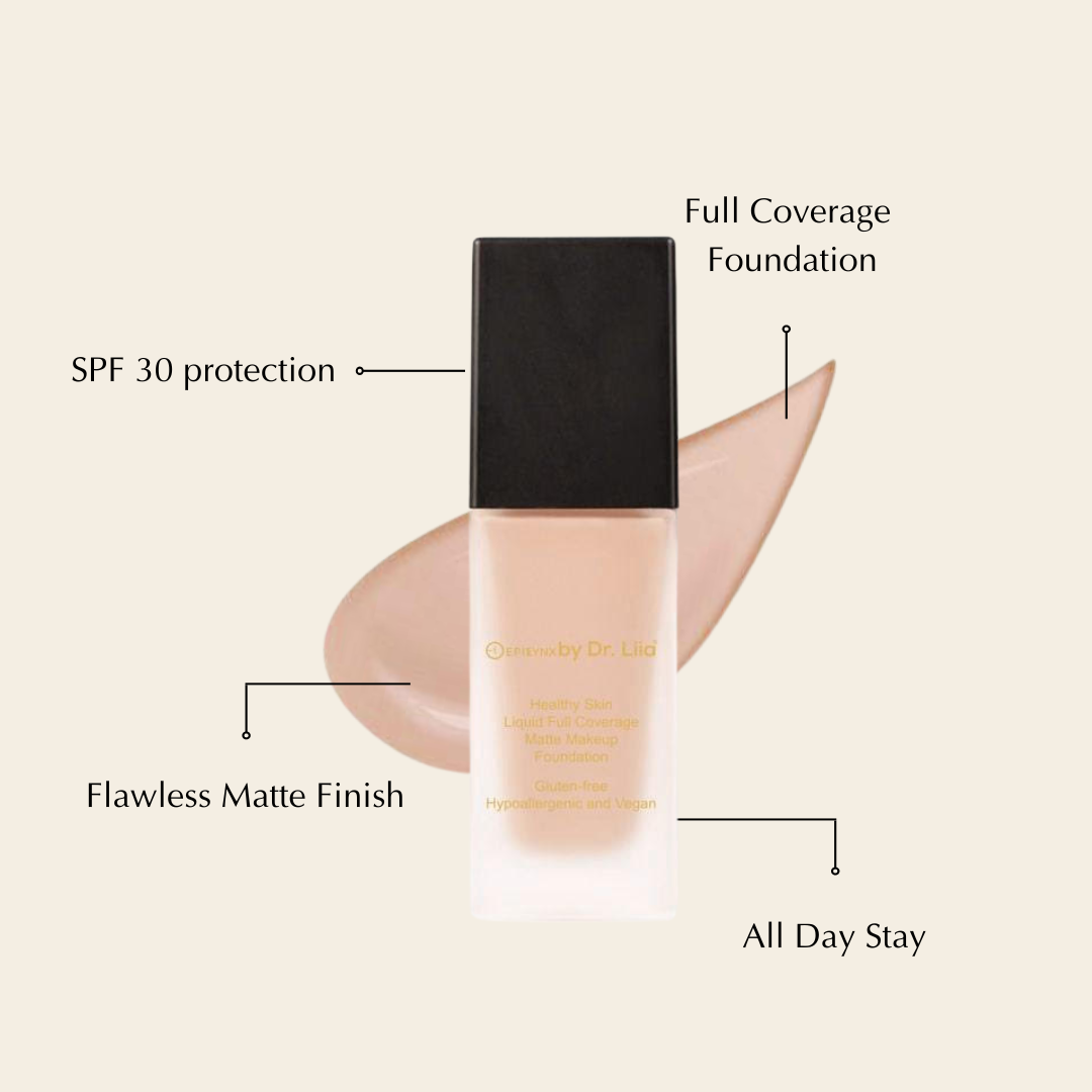 Full-Coverage Matte Foundation SPF 30 for Mature Skin