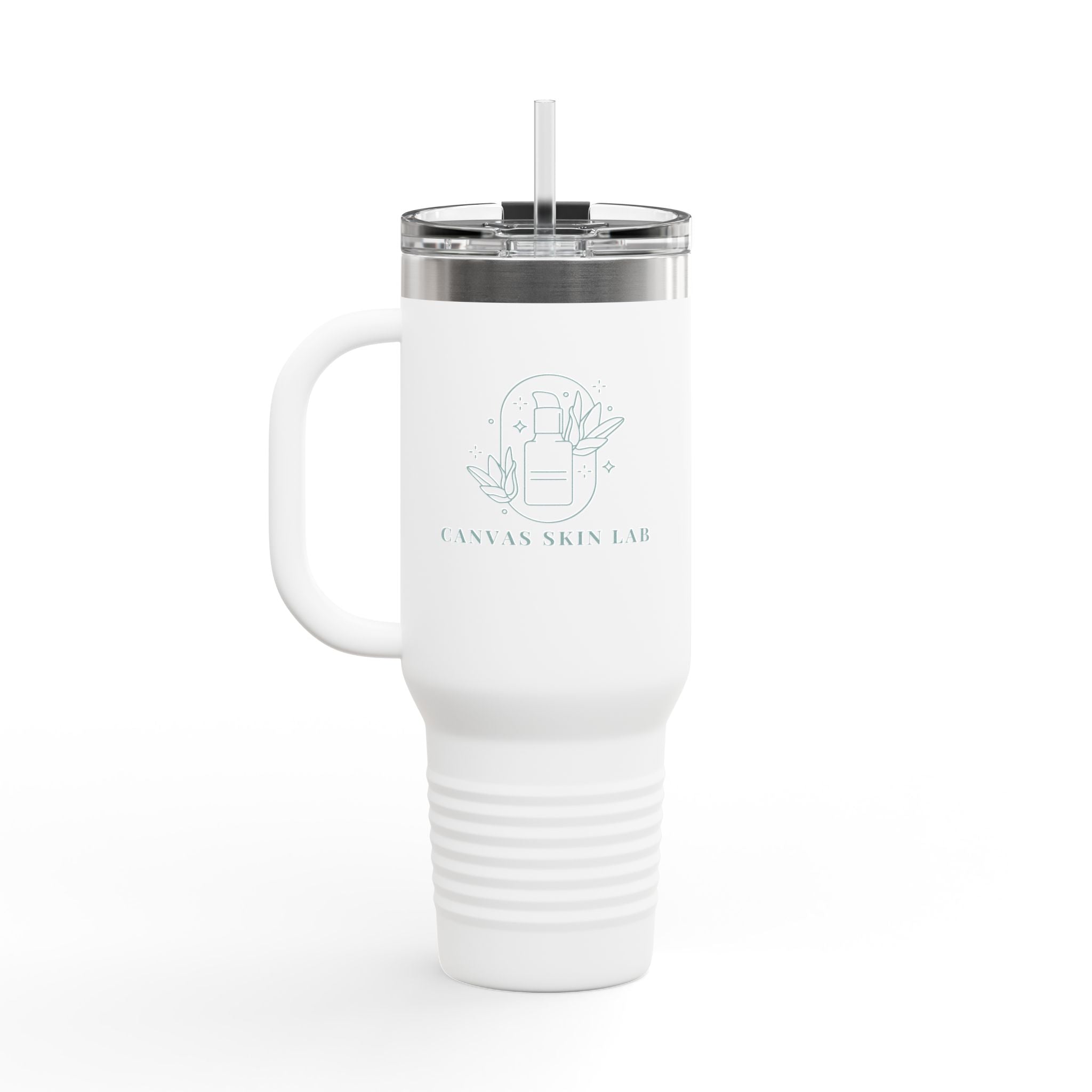 40oz Insulated Travel Mug — Large Stainless Steel Tumbler with Handle