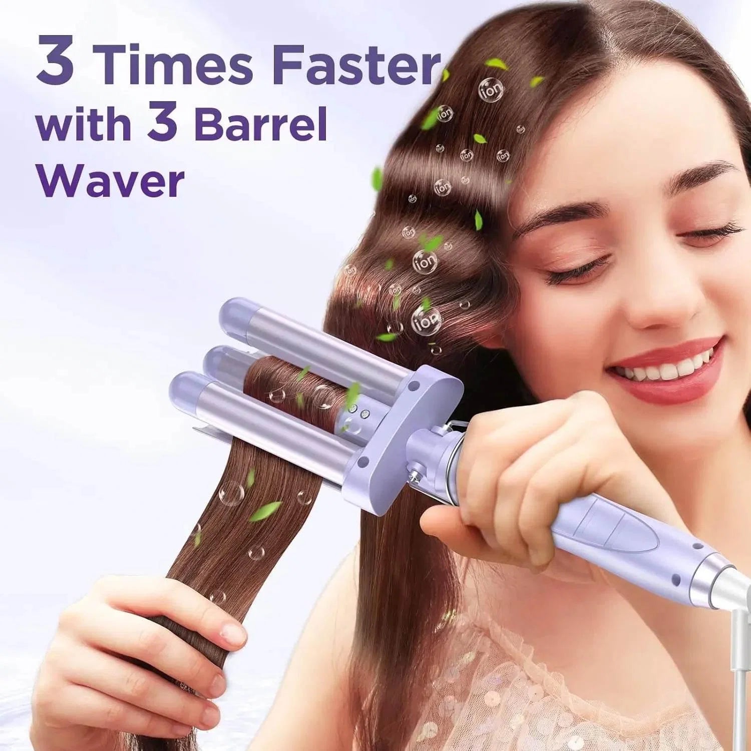 5 in 1 Wand Curling Iron-Curling Wand Set with Hair Straightener