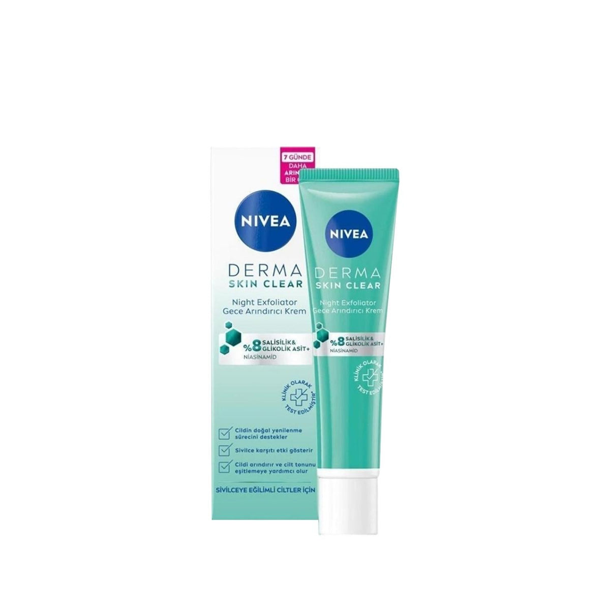 Nivea Derma Skin Clear Night Cream – Purifying & Clarifying, 40ml