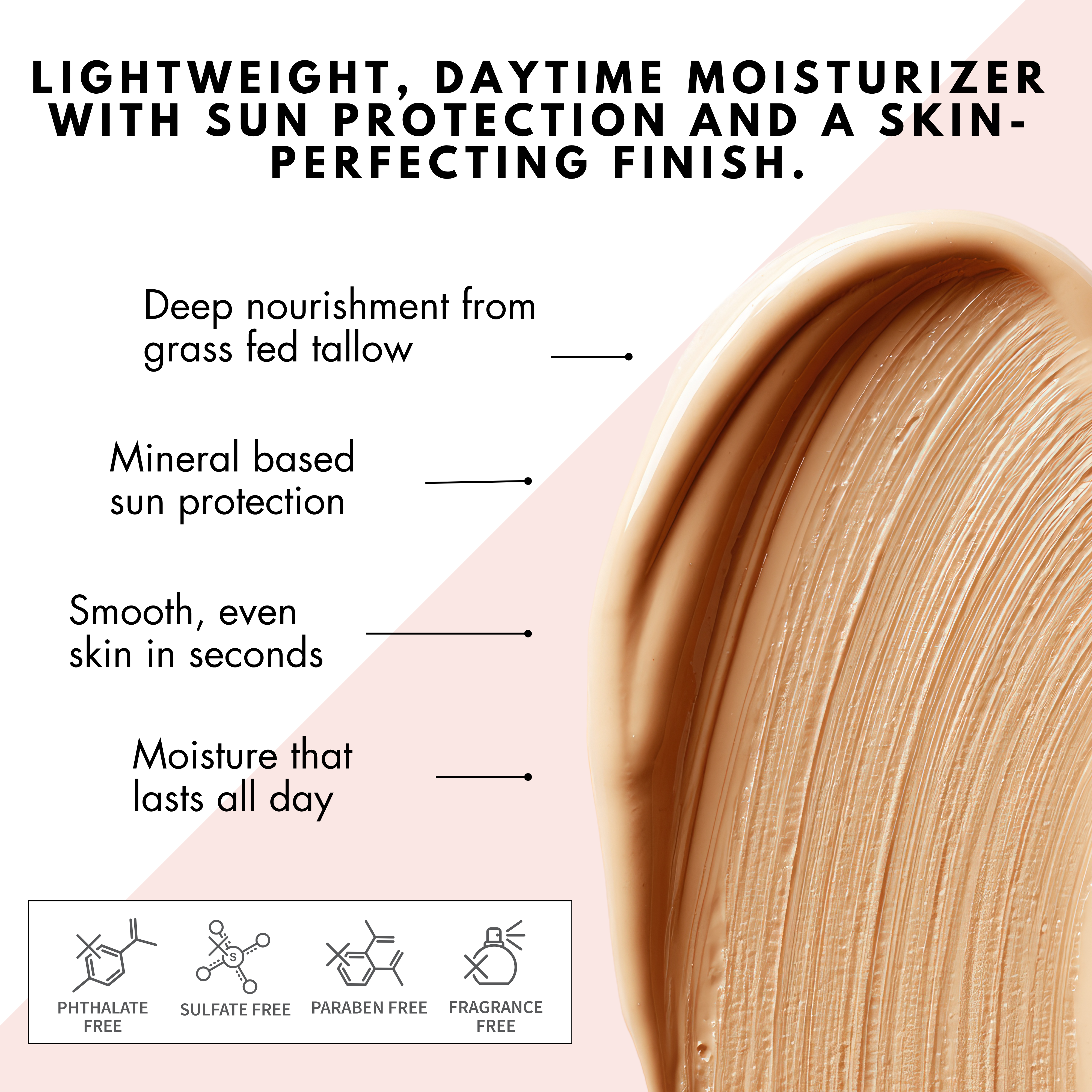 BioGlow Tinted Tallow Foundation - Moisturizer with Mineral Sun Protection