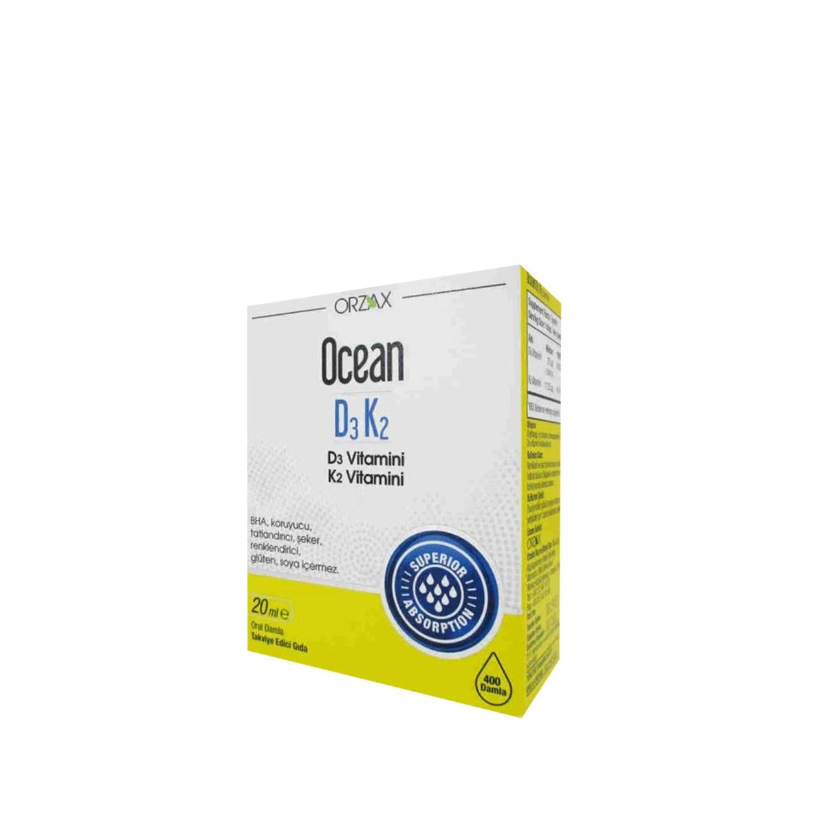 Orzax Ocean D3 K2 Vitamin Drops